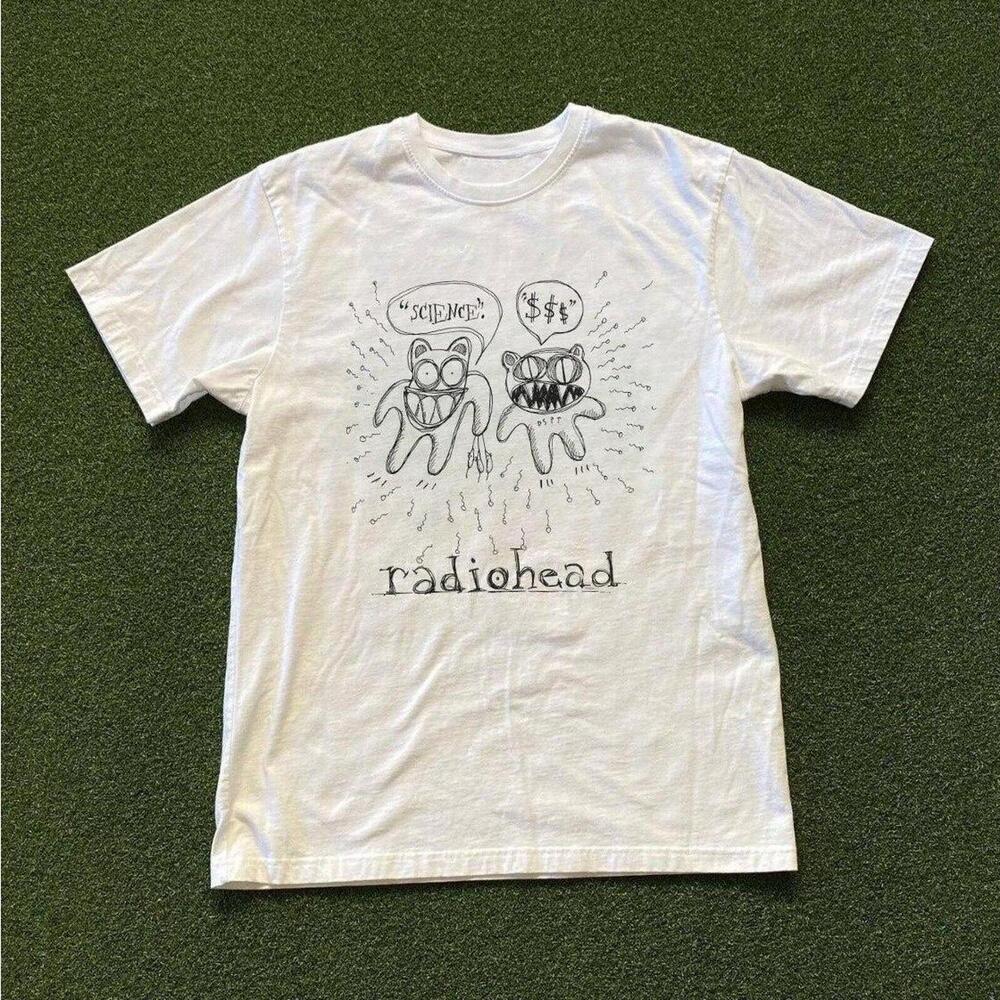 White And Black Radiohead Science Vs God T Shirt